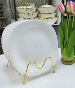 6pc Sundabest Square White dinner set